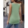 imageLILLUSORY Women Tank Tops 2025 V Neck Sleeveless Summer Top Casual Dressy Shirts Trendy Outfits Fashion ClothesGreen