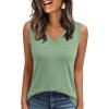 imageLILLUSORY Women Tank Tops 2025 V Neck Sleeveless Summer Top Casual Dressy Shirts Trendy Outfits Fashion ClothesGreen
