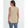 imageLILLUSORY Womens Dressy Business Casual Tank Tops Summer Sleeveless Trendy Spring Blouses Flowy Work ShirtsApricot