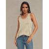imageLILLUSORY Womens Dressy Business Casual Tank Tops Summer Sleeveless Trendy Spring Blouses Flowy Work ShirtsApricot