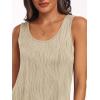 imageLILLUSORY Womens Dressy Business Casual Tank Tops Summer Sleeveless Trendy Spring Blouses Flowy Work ShirtsApricot