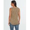 imageLILLUSORY Womens Dressy Business Casual Tank Tops Summer Sleeveless Trendy Spring Blouses Flowy Work ShirtsCoffe Grey