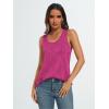 imageLILLUSORY Womens Dressy Business Casual Tank Tops Summer Sleeveless Trendy Spring Blouses Flowy Work ShirtsHot Pink