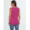 imageLILLUSORY Womens Dressy Business Casual Tank Tops Summer Sleeveless Trendy Spring Blouses Flowy Work ShirtsHot Pink