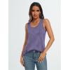 imageLILLUSORY Womens Dressy Business Casual Tank Tops Summer Sleeveless Trendy Spring Blouses Flowy Work ShirtsPurple