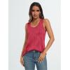 imageLILLUSORY Womens Dressy Business Casual Tank Tops Summer Sleeveless Trendy Spring Blouses Flowy Work ShirtsRed