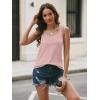 imageLILLUSORY Womens Loose Fit Casual Flowy Basic Tank Tops Sleeveless Summer Tops Clothing Outfits 2025Pink