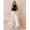 imageLILLUSORY Womens Mock Neck Business Casual Tank Tops Sleeveless Ruched Work Blouse Fitted 2025 Trendy ShirtsBlack