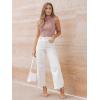 imageLILLUSORY Womens Mock Neck Business Casual Tank Tops Sleeveless Ruched Work Blouse Fitted 2025 Trendy ShirtsDusty Pink