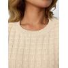 imageLILLUSORY Womens Summer Short Sleeve Sweater Vest Cap Sleeve Casual Crewneck Lightweight Knit Tops Pullover Tank Top