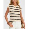 imageLILLUSORY Womens Summer Sweater Cap Sleeve Tops Sleeveless Tanks Knit Vest Spring Trendy Outfits 2025Seapricot