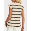 imageLILLUSORY Womens Summer Sweater Cap Sleeve Tops Sleeveless Tanks Knit Vest Spring Trendy Outfits 2025Seapricot