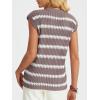 imageLILLUSORY Womens Summer Sweater Cap Sleeve Tops Sleeveless Tanks Knit Vest Spring Trendy Outfits 2025Secoffee Grey