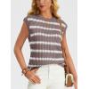imageLILLUSORY Womens Summer Sweater Cap Sleeve Tops Sleeveless Tanks Knit Vest Spring Trendy Outfits 2025Secoffee Grey