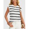 imageLILLUSORY Womens Summer Sweater Cap Sleeve Tops Sleeveless Tanks Knit Vest Spring Trendy Outfits 2025Sewhite