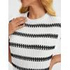 imageLILLUSORY Womens Summer Sweater Cap Sleeve Tops Sleeveless Tanks Knit Vest Spring Trendy Outfits 2025Sewhite