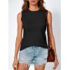 imageLILLUSORY Womens Tank Tops Sweater Vest Sleeveless Cute Shirts Dressy Casual Clothes Spring Summer Outfits Trendy 2025Black