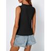 imageLILLUSORY Womens Tank Tops Sweater Vest Sleeveless Cute Shirts Dressy Casual Clothes Spring Summer Outfits Trendy 2025Black