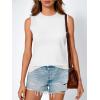 imageLILLUSORY Womens Tank Tops Sweater Vest Sleeveless Cute Shirts Dressy Casual Clothes Spring Summer Outfits Trendy 2025White