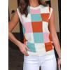imageLILLUSORY Womens Tops Sweaters Vest Summer Tank Fall Outfits Fashion Clothes Cute Teacher Sleeveless Knit Shirts Trendy 2024 Medium Pink