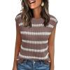 imageLILLUSORY Womens Summer Sweater Cap Sleeve Tops Sleeveless Tanks Knit Vest Spring Trendy Outfits 2025Secoffee Grey