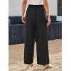 imageLILLUSORY Wide Leg Dress Pants Womens High Waisted Dressy TrousersBlack