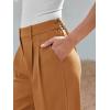 imageLILLUSORY Wide Leg Dress Pants Womens High Waisted Dressy TrousersBrown