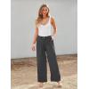 imageLILLUSORY Wide Leg Dress Pants Womens High Waisted Dressy TrousersCharcoal Grey