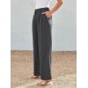 imageLILLUSORY Wide Leg Dress Pants Womens High Waisted Dressy TrousersCharcoal Grey