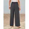 imageLILLUSORY Wide Leg Dress Pants Womens High Waisted Dressy TrousersCharcoal Grey