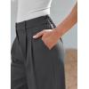 imageLILLUSORY Wide Leg Dress Pants Womens High Waisted Dressy TrousersCharcoal Grey