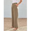 imageLILLUSORY Wide Leg Dress Pants Womens High Waisted Dressy TrousersCoffee