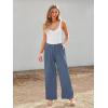 imageLILLUSORY Wide Leg Dress Pants Womens High Waisted Dressy TrousersDusty Blue