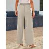 imageLILLUSORY Wide Leg Dress Pants Womens High Waisted Dressy TrousersLight Khaki