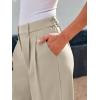 imageLILLUSORY Wide Leg Dress Pants Womens High Waisted Dressy TrousersLight Khaki