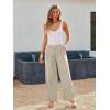 imageLILLUSORY Wide Leg Dress Pants Womens High Waisted Dressy TrousersLight Khaki