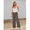 imageLILLUSORY Wide Leg Dress Pants Womens High Waisted Dressy TrousersMocha Brown