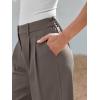 imageLILLUSORY Wide Leg Dress Pants Womens High Waisted Dressy TrousersMocha Brown