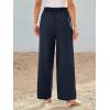 imageLILLUSORY Wide Leg Dress Pants Womens High Waisted Dressy TrousersNavy Blue