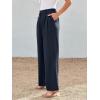 imageLILLUSORY Wide Leg Dress Pants Womens High Waisted Dressy TrousersNavy Blue