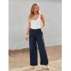 imageLILLUSORY Wide Leg Dress Pants Womens High Waisted Dressy TrousersNavy Blue