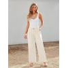 imageLILLUSORY Wide Leg Dress Pants Womens High Waisted Dressy TrousersOffwhite