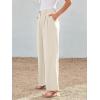 imageLILLUSORY Wide Leg Dress Pants Womens High Waisted Dressy TrousersOffwhite
