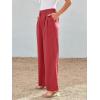 imageLILLUSORY Wide Leg Dress Pants Womens High Waisted Dressy TrousersRed