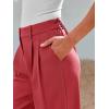 imageLILLUSORY Wide Leg Dress Pants Womens High Waisted Dressy TrousersRed