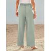 imageLILLUSORY Wide Leg Dress Pants Womens High Waisted Dressy TrousersSage Green