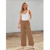 imageLILLUSORY Wide Leg Dress Pants Womens High Waisted Dressy TrousersToffee