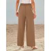 imageLILLUSORY Wide Leg Dress Pants Womens High Waisted Dressy TrousersToffee