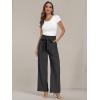 imageLILLUSORY Wide Leg Dress Pants Womens Paperbag High Waisted Business Casual Trousers with Removable BeltBlack