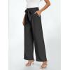 imageLILLUSORY Wide Leg Dress Pants Womens Paperbag High Waisted Business Casual Trousers with Removable BeltBlack